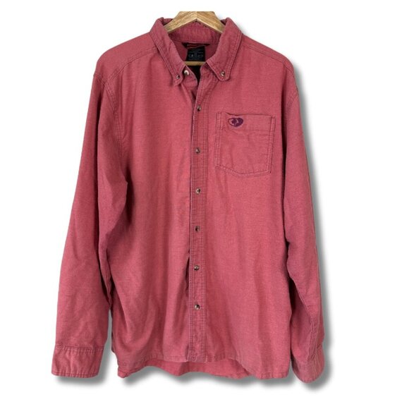 Mossy Oak Men's Flannel Shirt Long Sleeve Rosewood Large - Picture 1 of 5
